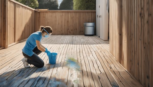 Laisser agir l’eau de javel sur votre terrasse : le temps idéal